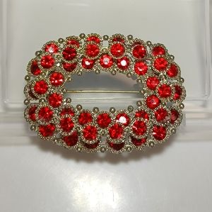 Vintage Rhinestone Brooch Pin